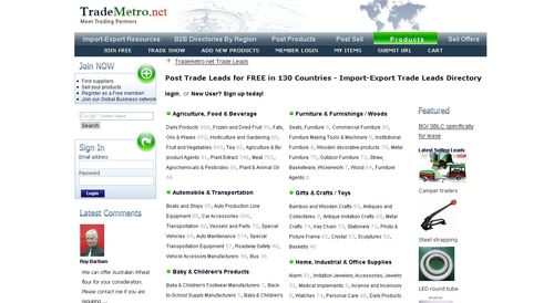 美国trademetro外贸b2b网站,产品,我们提供全方位的服务,小脚本开发